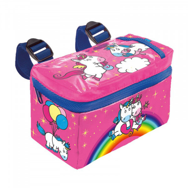 Lenkertasche Einhorn pink mit Motiv