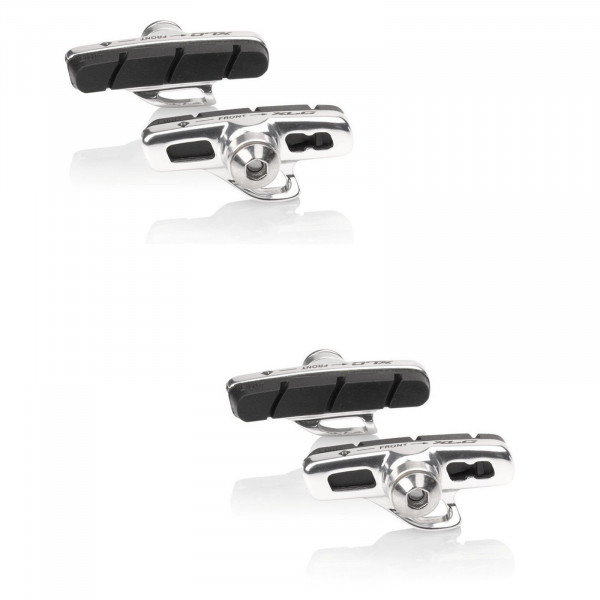 XLC Rennrad Bremsschuhe Cartridge BS-R07 50mm Campagnolo silber/schwarz 2 PAAR