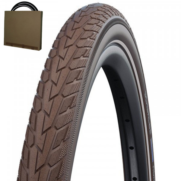 Schwalbe Reifen Road Cruiser HS484 28x1.60 | 42-622 GREEN K-Guard braun Reflex