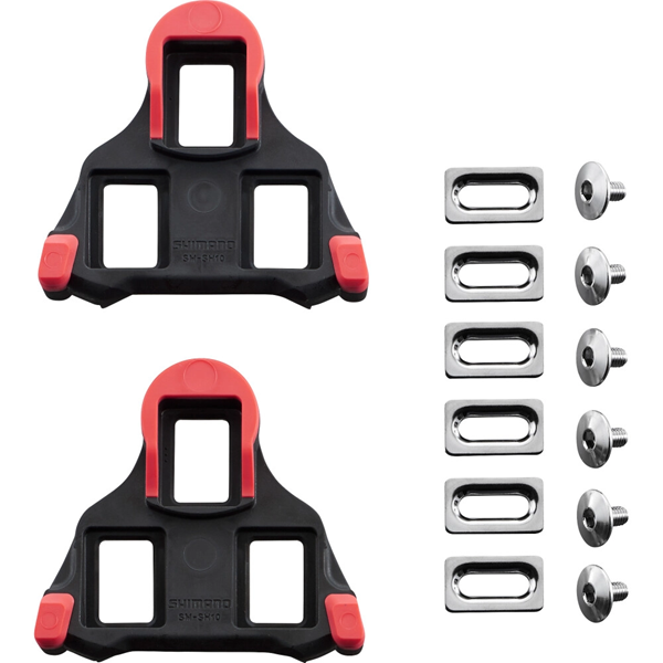 Shimano Schuhplatten SPD-SL SM-SH10 feste Ausführung 0° Bewegungsfreiheit ROT