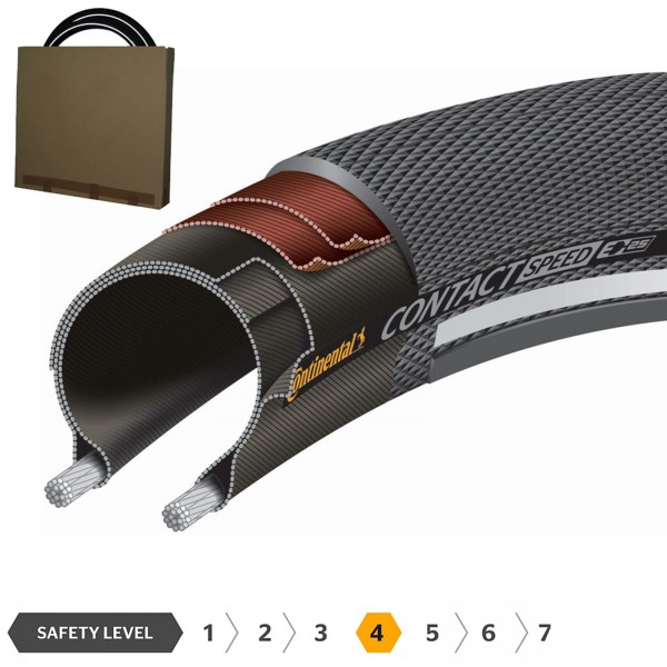 Continental Reifen Contact Speed 32-622 | 28x1.25 schwarz Reflex
