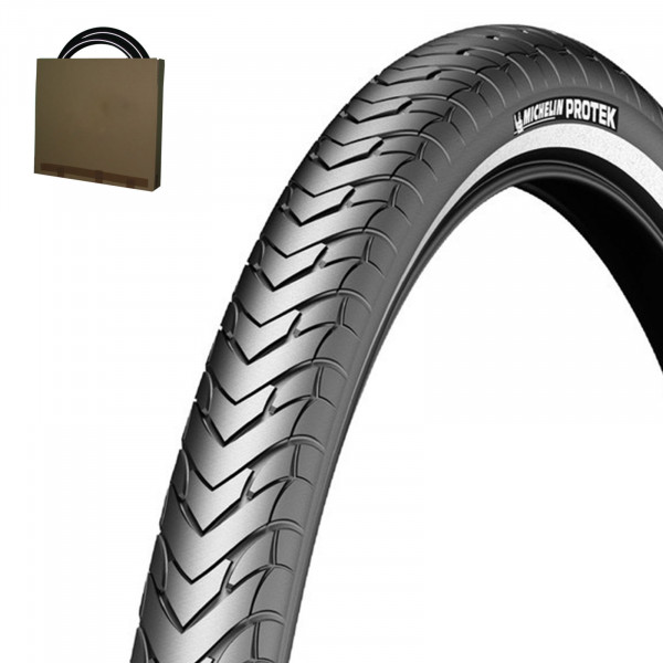 Michelin Reifen Protek Draht 26/28" schwarz Reflex